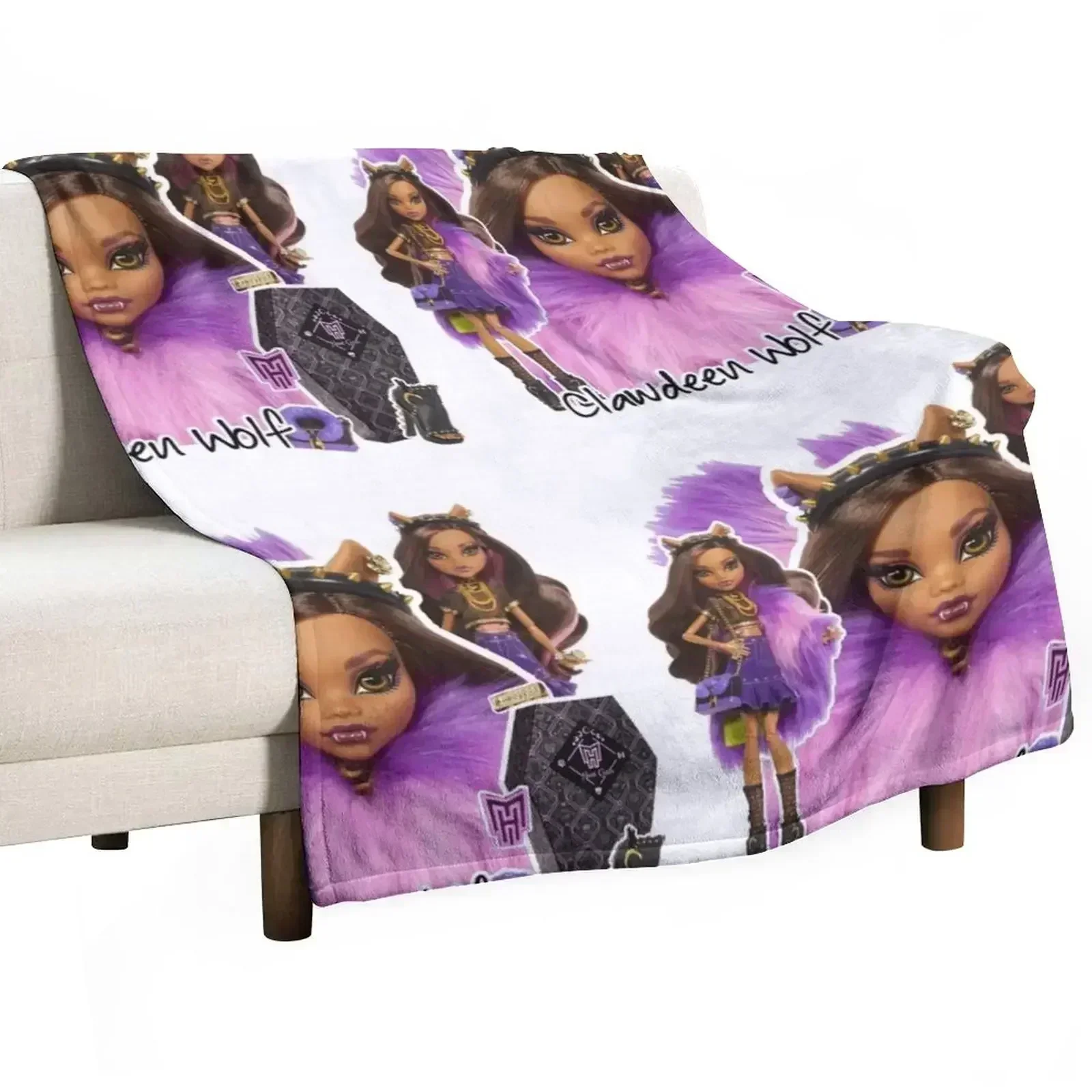 Clawdeen Wolf Haunt Couture Throw Blanket Blankets Sofas Of Decoration Furry Blankets