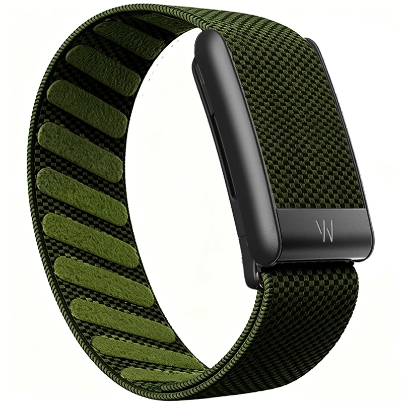 Für Whoop 5.0 Mg Armbänder mit W-Logo, Nylon Gewebtes Elastisches Whoop Sport-Ersatzarmband in Matt Schwarz, Silber, Gold