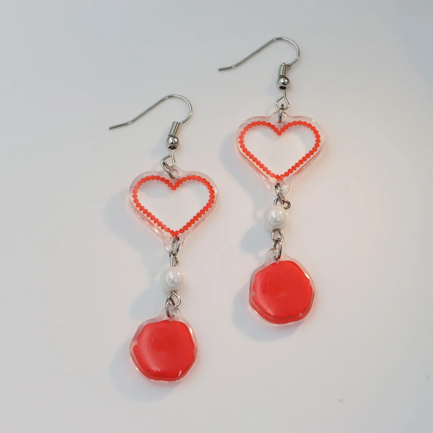 

1Pair Fashion Charms Creative Cute Personality Acrylic Dangle Earrings for Women Girl Birthday Gift