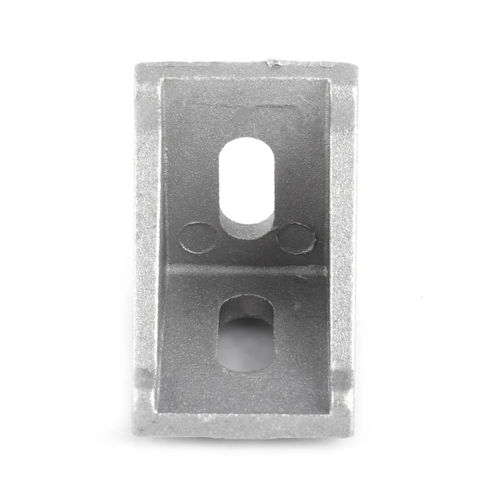 10pcs Practical 2 Hole Aluminum Corner Bracket 3030 Series Durable L Shape Connector L Bracket Fastener For Standard 8mm Slot
