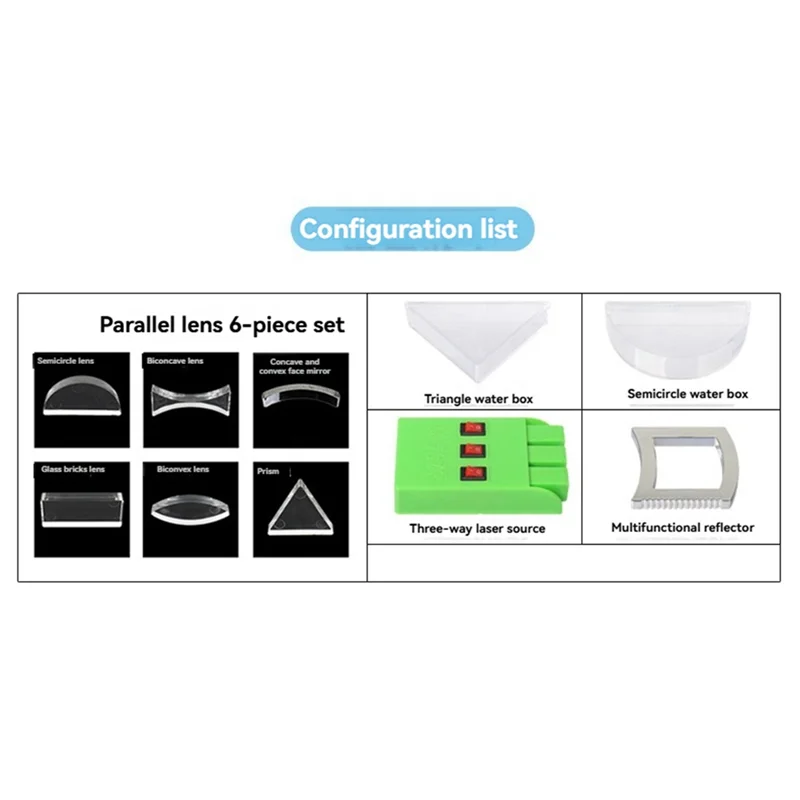 Geometric Optics Experimental Set Lens Imaging Equipment Light Reflection Refraction Physics Optical Experiment
