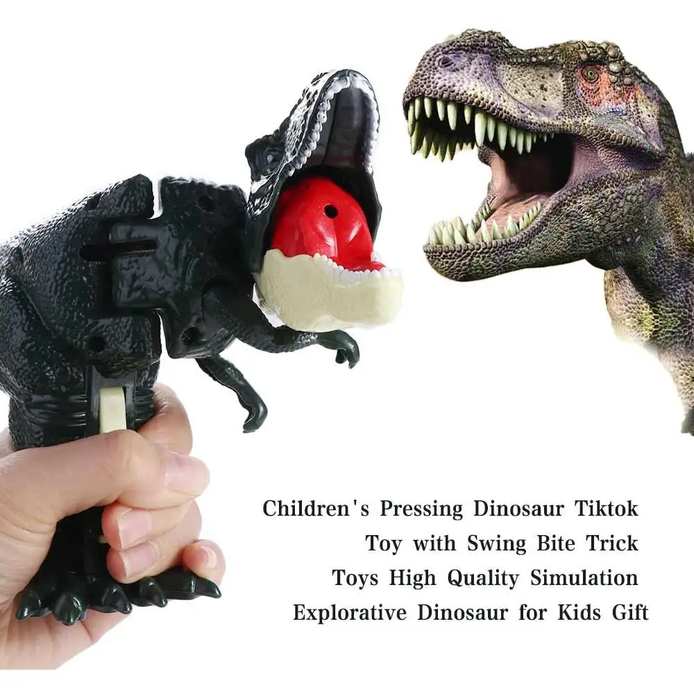 

with Swing Bite Pressing Dinosaur Toys Tyrannosaurus Rex Model Head and Tail Movements Swing Dinosaur Fidget Toys