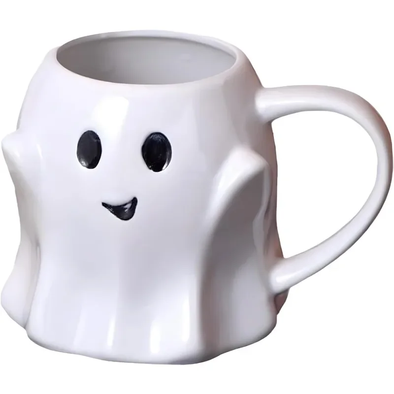 Ceramic Ghost Mug Halloween Mug Cute Ghostface Coffee Cup with Handle Perfect for Easter Decor and Best Gifts for Coffee Lover