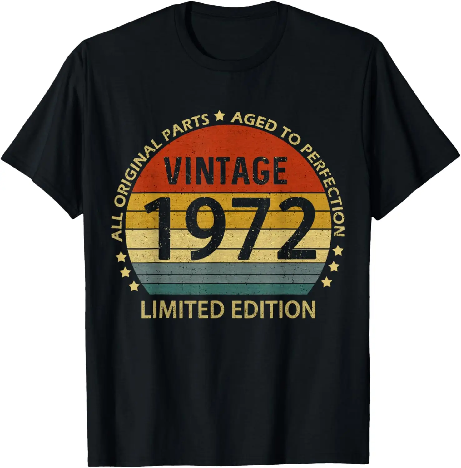 

50 Year Old Gifts Vintage 1972 Limited Edition 50th Birthday T-Shirt