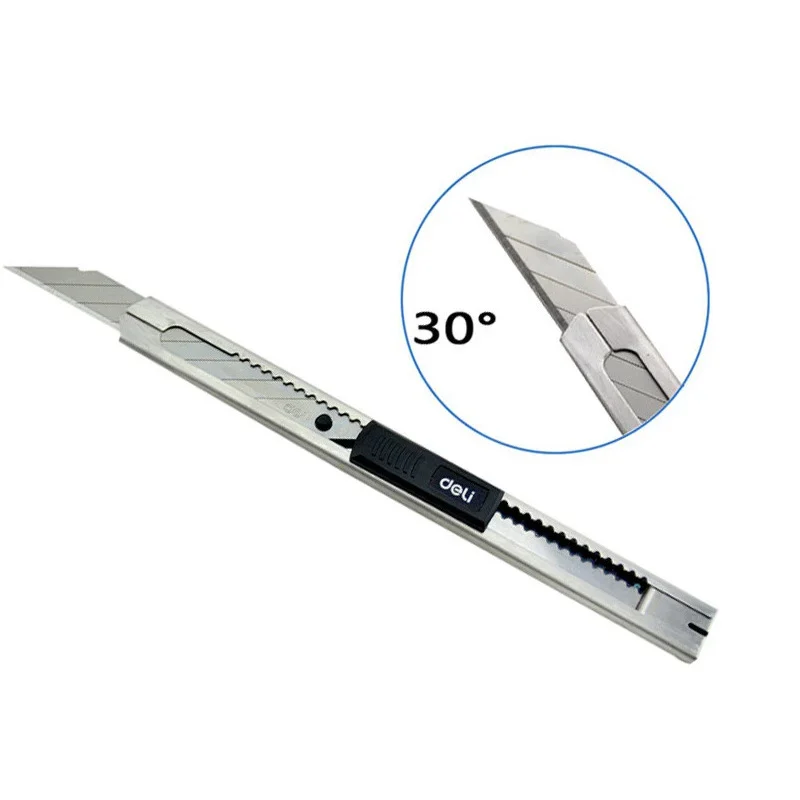 1pcs Durable Utility Knife Alloy Steel Knife for Carving Open Box Wallpaper Cutter Material Escolar Office School Stationery