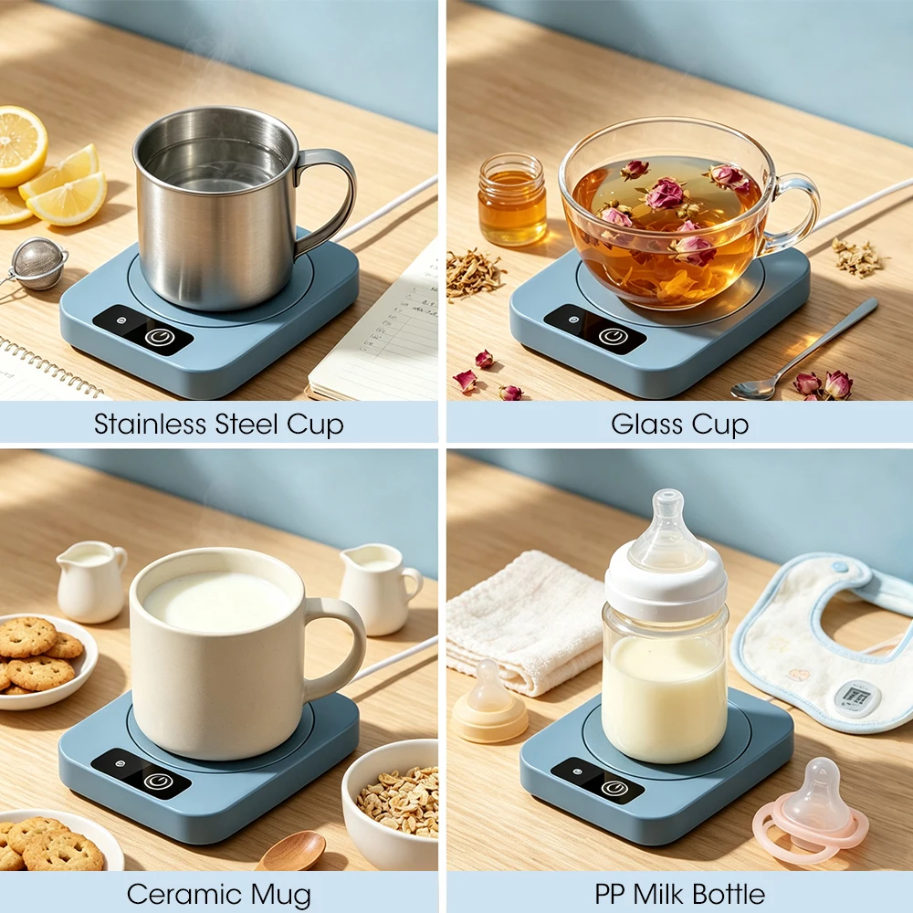 Mug Warmer USB Coffee Mug Warmer 45°C Smart Cup Warmer Coaster Constant Temperature Beverage Warmer for Tea Milk Office image 5