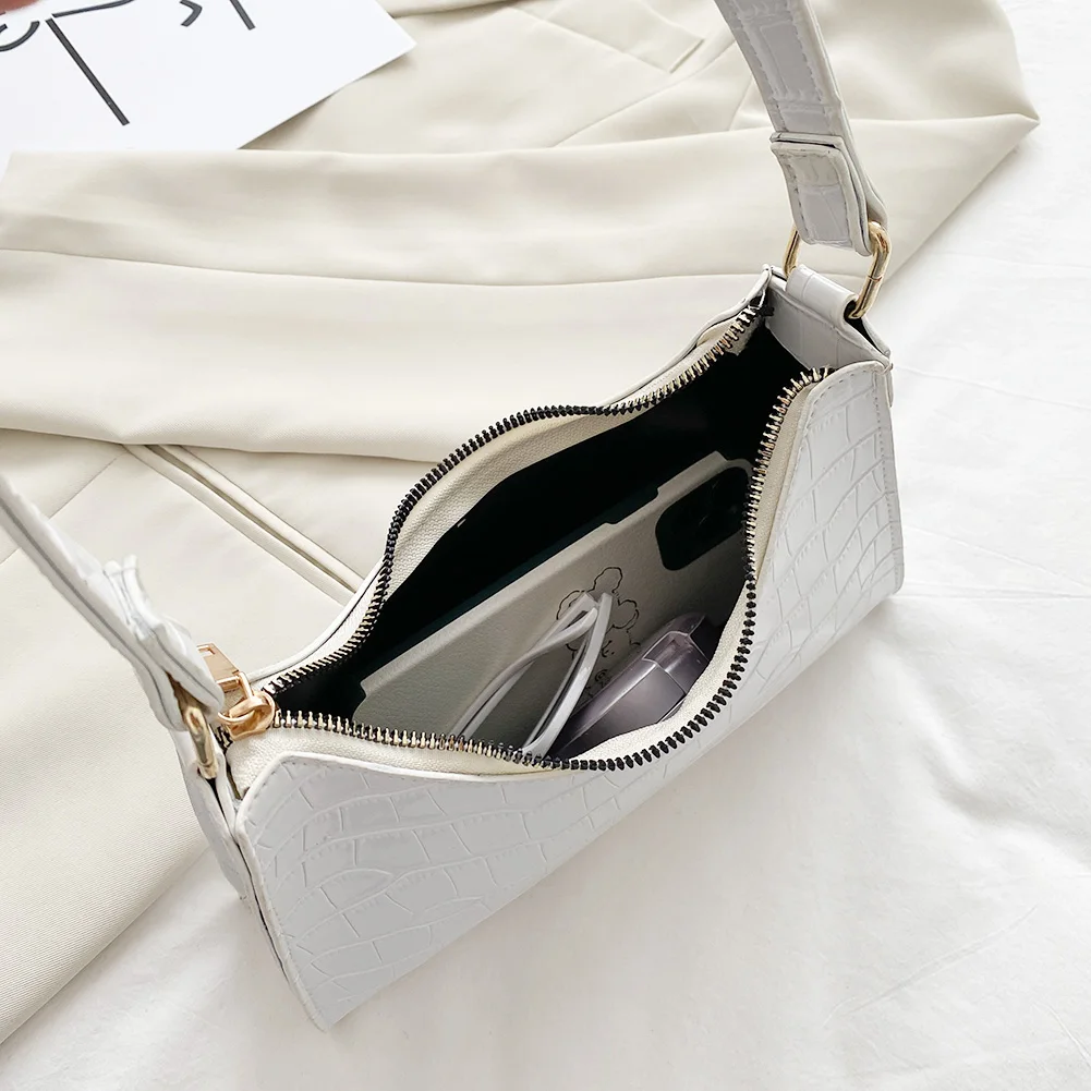 

Модные женские сумки с узором аллигатора, сумки на плечо, повседневные сумки на плечо для покупок на молнии для повседневных покупок, отдыха, путешествий