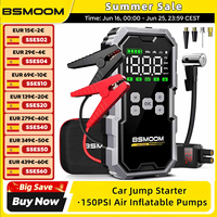 Car Jump Starter With Air Compressor LCD Screen 21800mAh Portable Booster Charger 6000A Powerful Car Battery Starting Devi