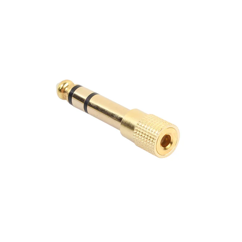 1 ~ 5 STKS Nieuwe Hoofdtelefoon Adapter 6 35 Mm Male Naar 3 5 Mm FemaleSlijtvaste Jack Converter Audio Plug Gold Plating Proces Power