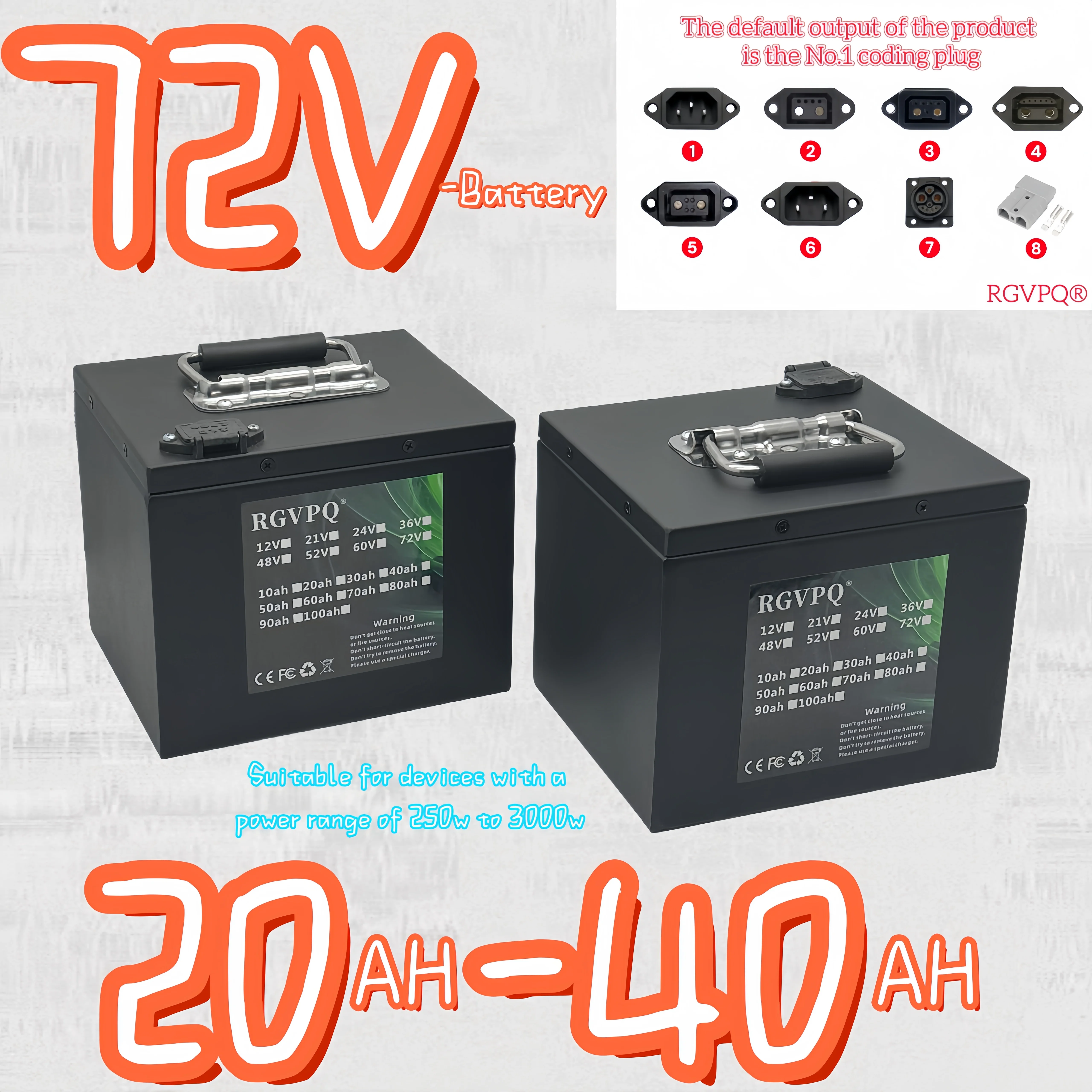 

18650 battery 72V20AH-40AH, available in stock, air freight, suitable for motors below 1000W-3000W,+BMS 40AH