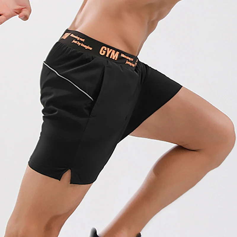 Mens Running Shorts Fitness Quick Dry Men Gym Sport Shorts Male Basketball Workout Training Gym Jogger Short Pants Summer Shorts