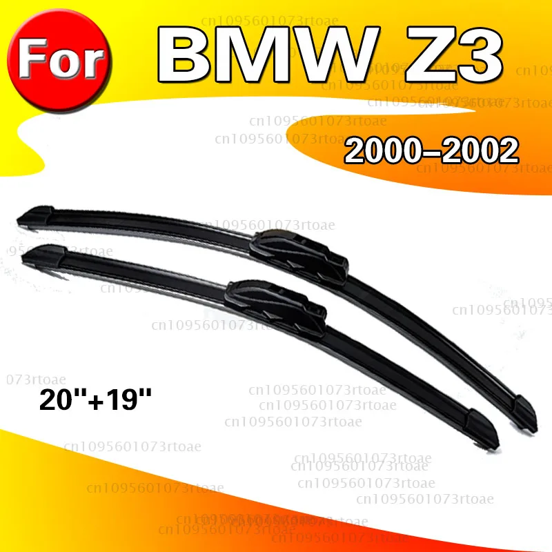 For BMW Z3 2000 2001 2002 Wiper Blade Rubber Car ‌High-performance wiper‌ 20"+19" Car Front Windshield Wipers