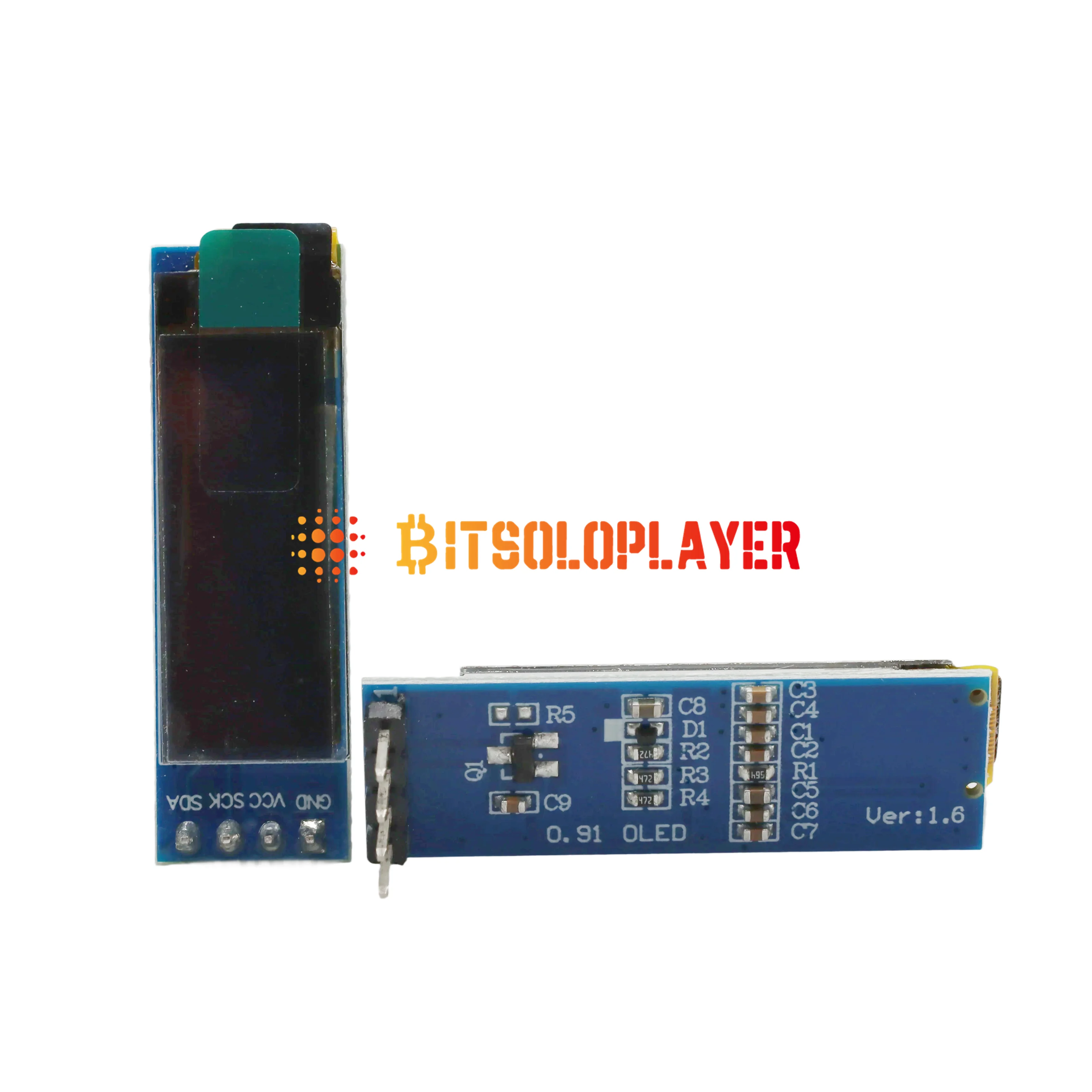 0.91 Inch 128x32 IIC I2C White OLED LCD Display DIY Module For Bitaxe Gamma Supra Ultra Bitcoin Miners