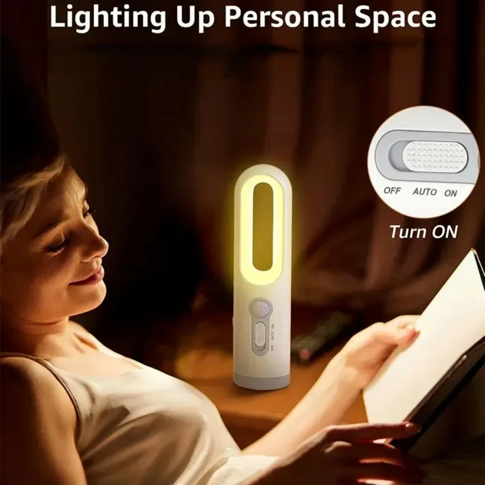 LED Motion Sensor Night Light 2 in 1 Portable Flashlight with Motion Sensor Light Sleeping Light for Nursery