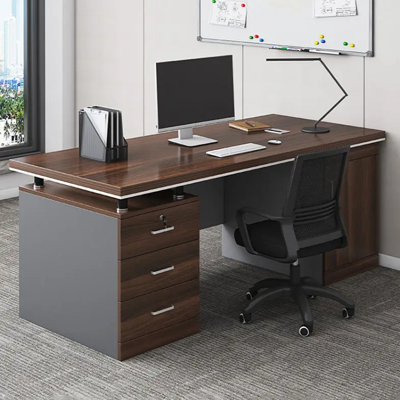 Desk boss table office table and chair combination simple modern staff seat single double computer desk home table