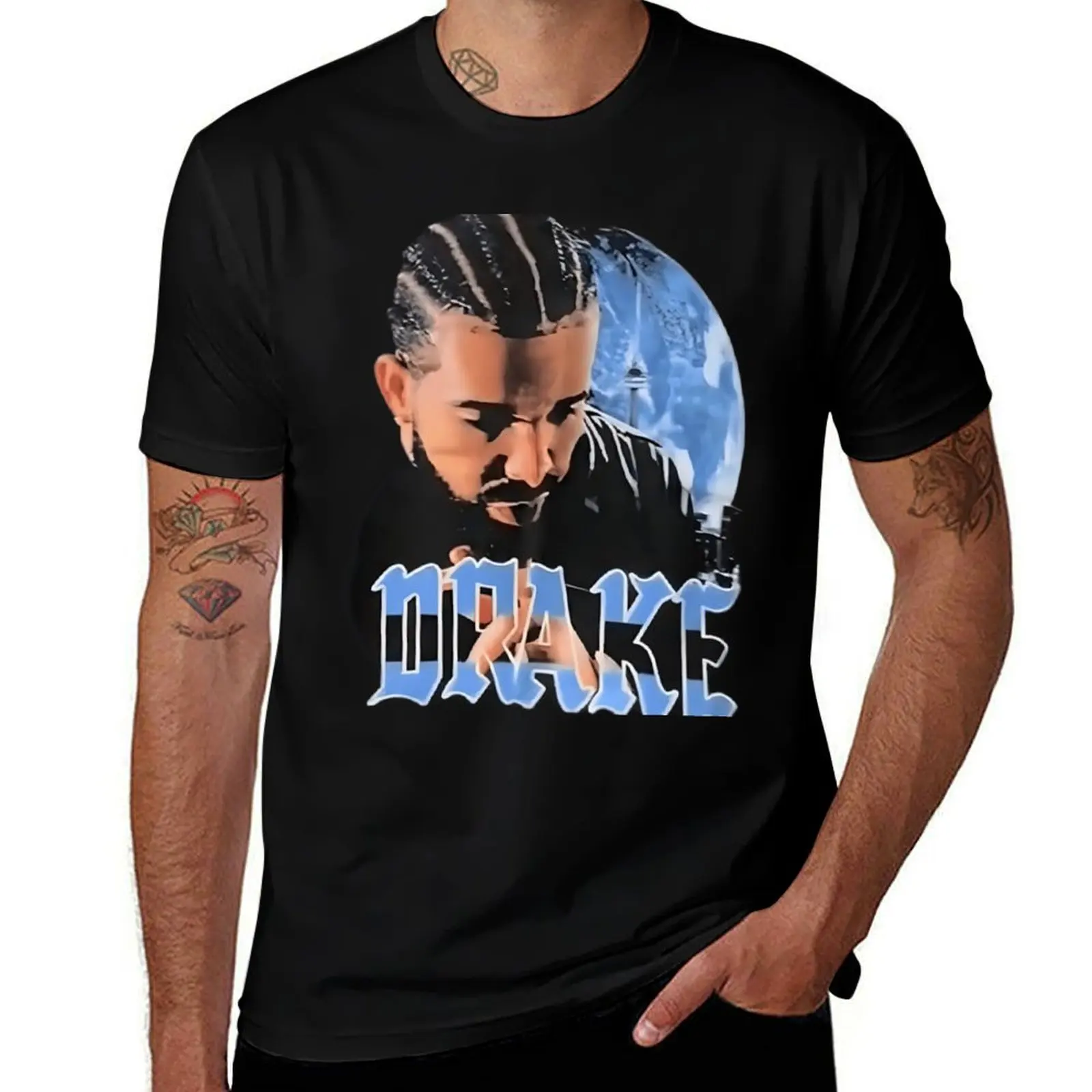 Drake T-Shirt Basic Short Sleeve T-Shirt for Men