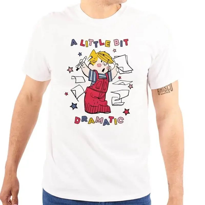 Dennis The Menace A Little Bit Dramatic Star Womens or Mens Crewneck T Shirt Tee