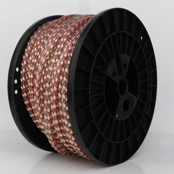 Preffair SP-FC100 Series 17AWG Twist Solid Flat Copper Speaker Cable Surround Speaker Cable Wall Speaker Cable
