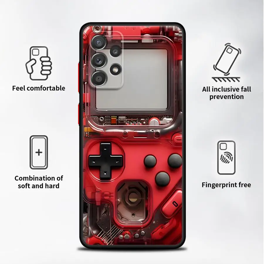 حافظة آلة الألعاب المحملة لهاتف سامسونج جالاكسي A35 A33 A54 A34 A24 A73 A36 A21s A52 A56 A25 A26 A53 غطاء هاتف خلفي #6