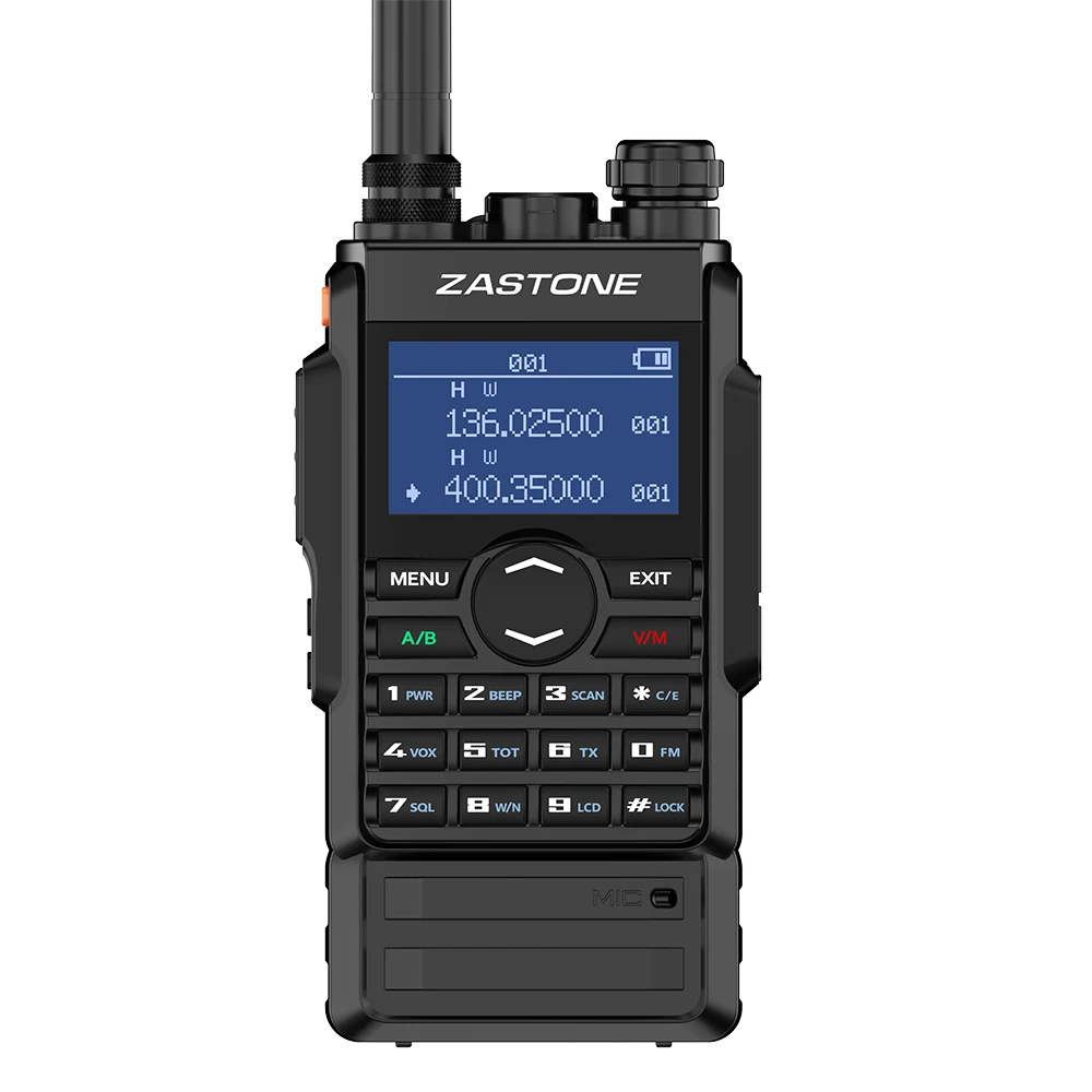 Zastone M7 UV Dual Band 5W Walkie Talkie 136-174 400-480mhz 250 Channels 2600mah Battery Hf Transceiver Ham Radio Encrypted Call