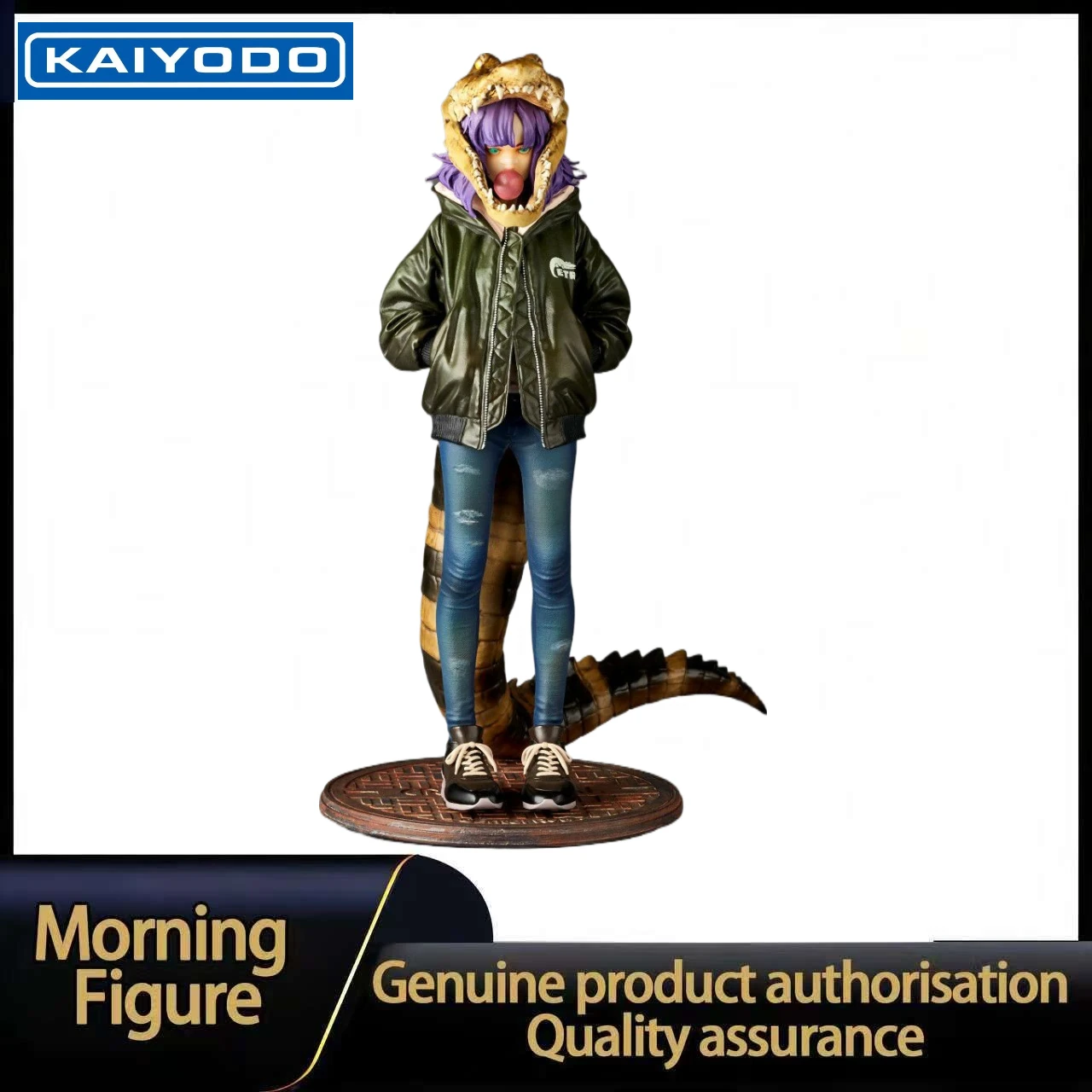 

In Stock Kaiyodo Crocodile Girl 1/7 Scale Figure Toys Model Collection