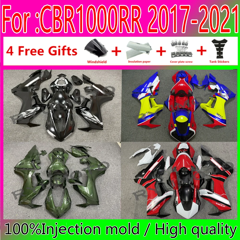 New ABS Motorcycle Fairings Kit Fit for HONDA CBR1000RR 2017 2018 2019 2020 CBR1000 RR 17 18 19 20 21 bodywork full fairing