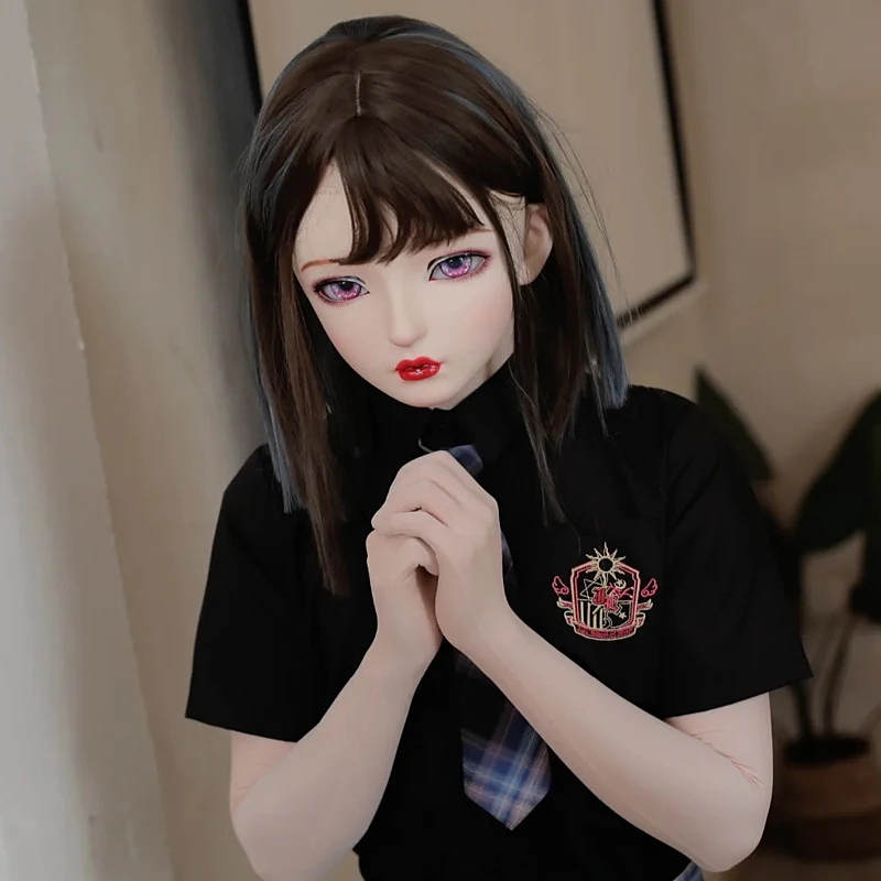 

BJD Customize Character Female/Girl Resin Kig Half Head With Anime Cosplay Japanese Animego Kigurumi Mask