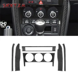 Carbon Fiber Ac Switch Knob Frame Trim Decoration Sticker For Subaru BRZ Toyota 86 Gt86 2017 2018 2019 Car Interior