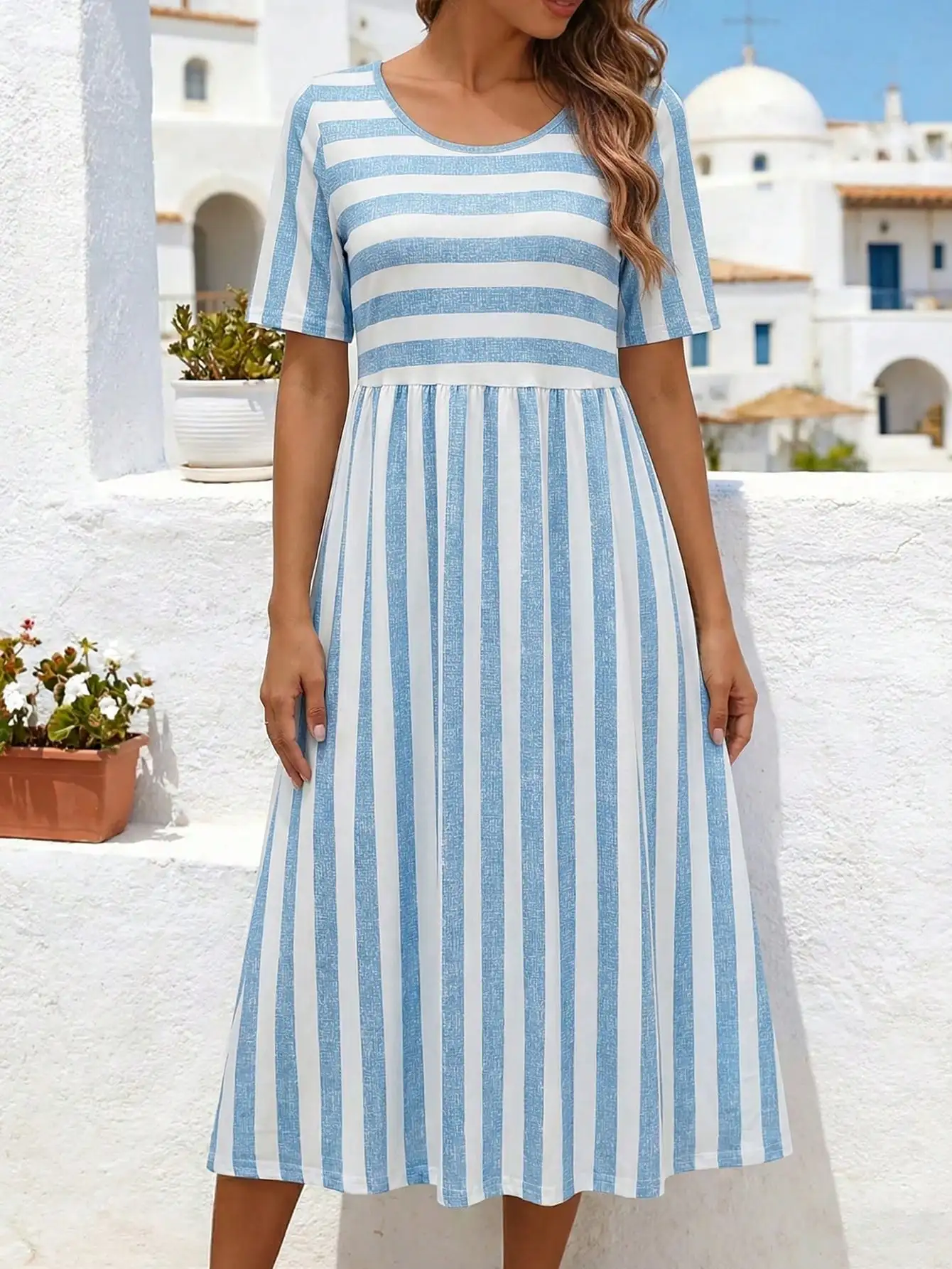 Thumbnail 4 - #62 Popular Womens Midi A-Line Dress Choices