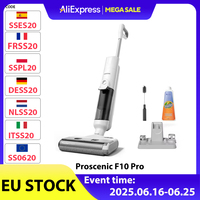 Proscenic F10 Pro Cordless Vacuum and Mop, 30Min Runtime, Self-Cleaning, Led Screen, All-Around Edge Cleaning, 3 Cleaning Modes