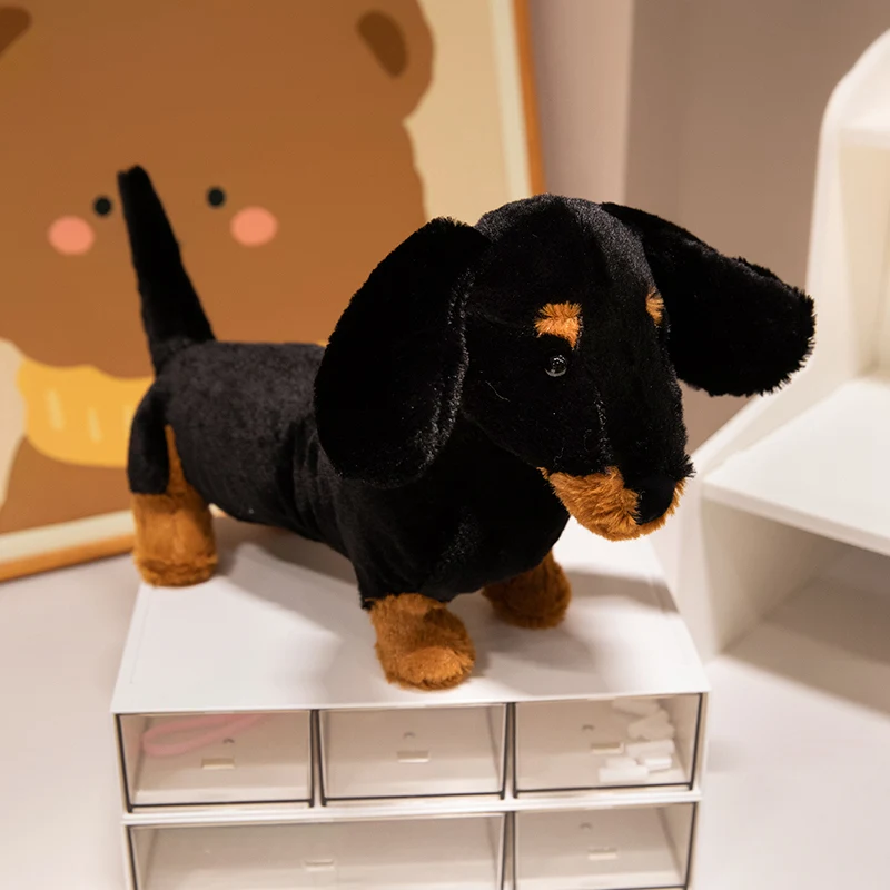 Dachshund dos desenhos animados gato siamês coelho de pelúcia brinquedo bonito travesseiro de pelúcia animais de pelúcia menina festa presentes brinquedos para crianças ho