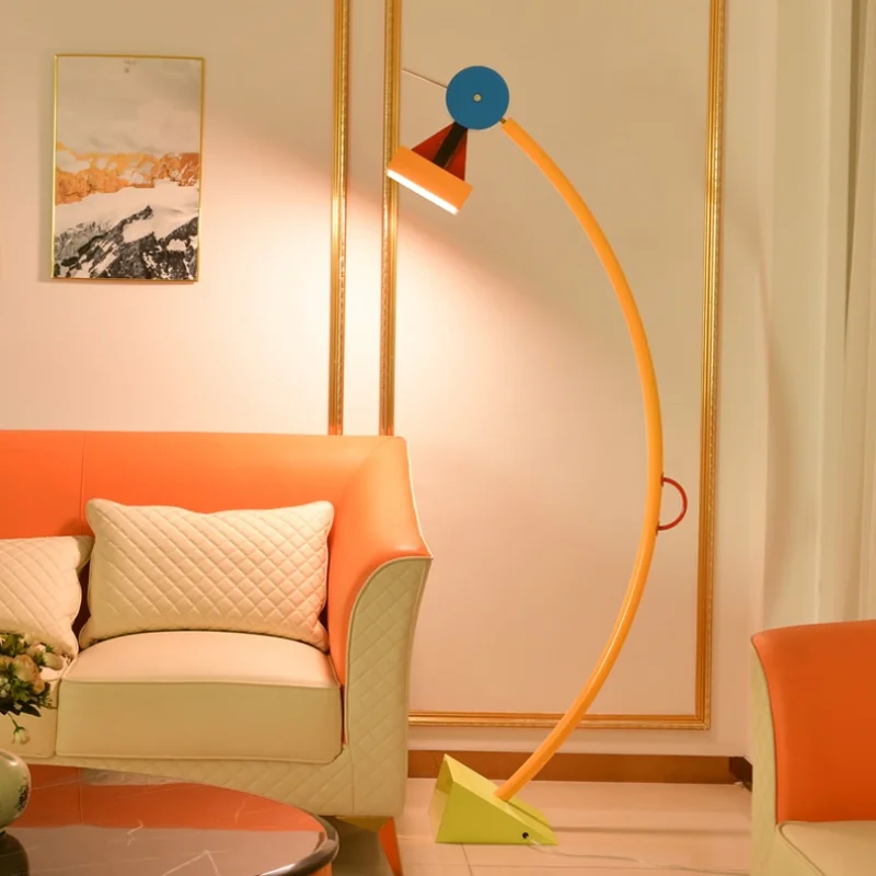 

Living Room Floor Lamp Children's Room Standing Light Bedroom Bedside Lamp CartoonColor Creative Atmosphere Decoration Desk Lamp