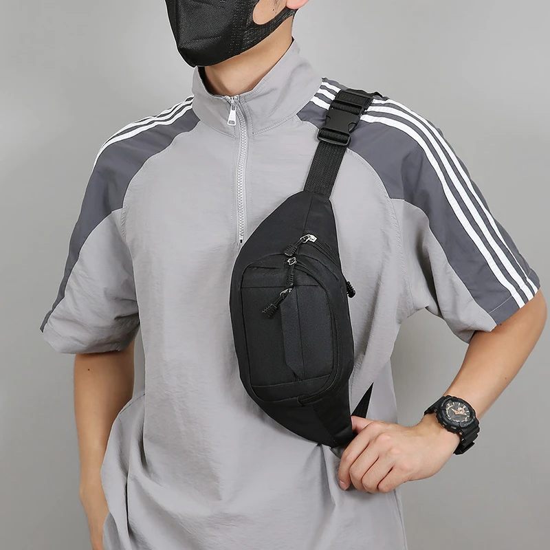 حقيبة خصر متنقلة لكل من الرجال والنساء، متعددة الوظائف، سعة كبيرة، مضادة للرذاذ، موقع بناء مقاوم للاهتراء