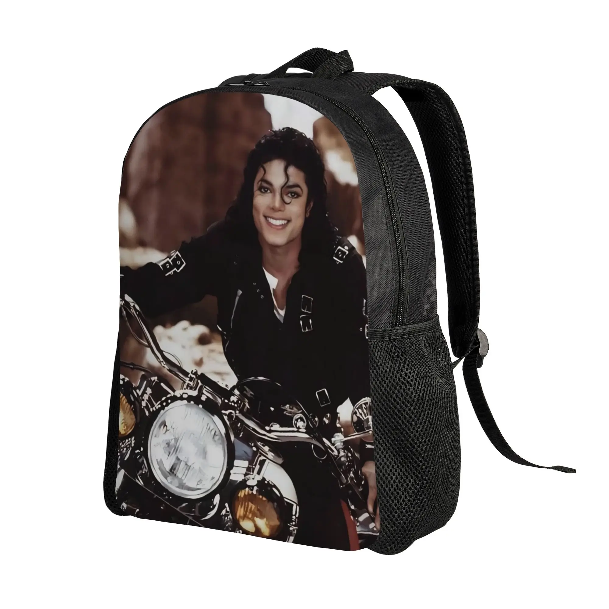 M-Michaels MJ King Music Backpack for Men Women Teenage Student Work Daypack  Laptop Computer Shoulder Bag Gift