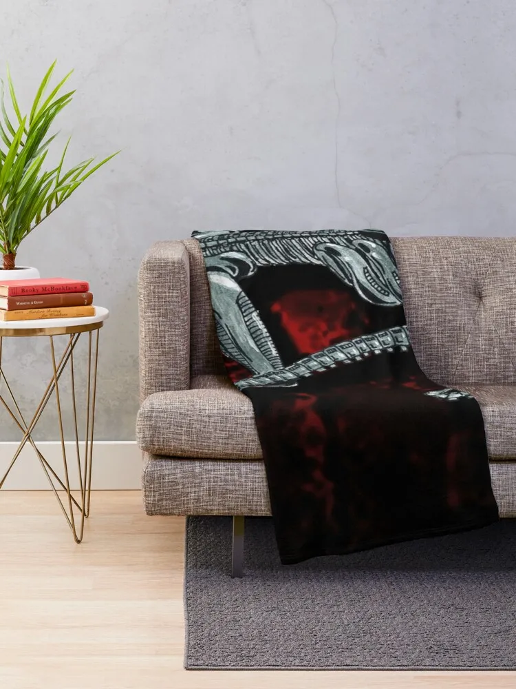 Xenomorph (DmNerdArtist) Throw Blanket Throw Rug Designer Blanket