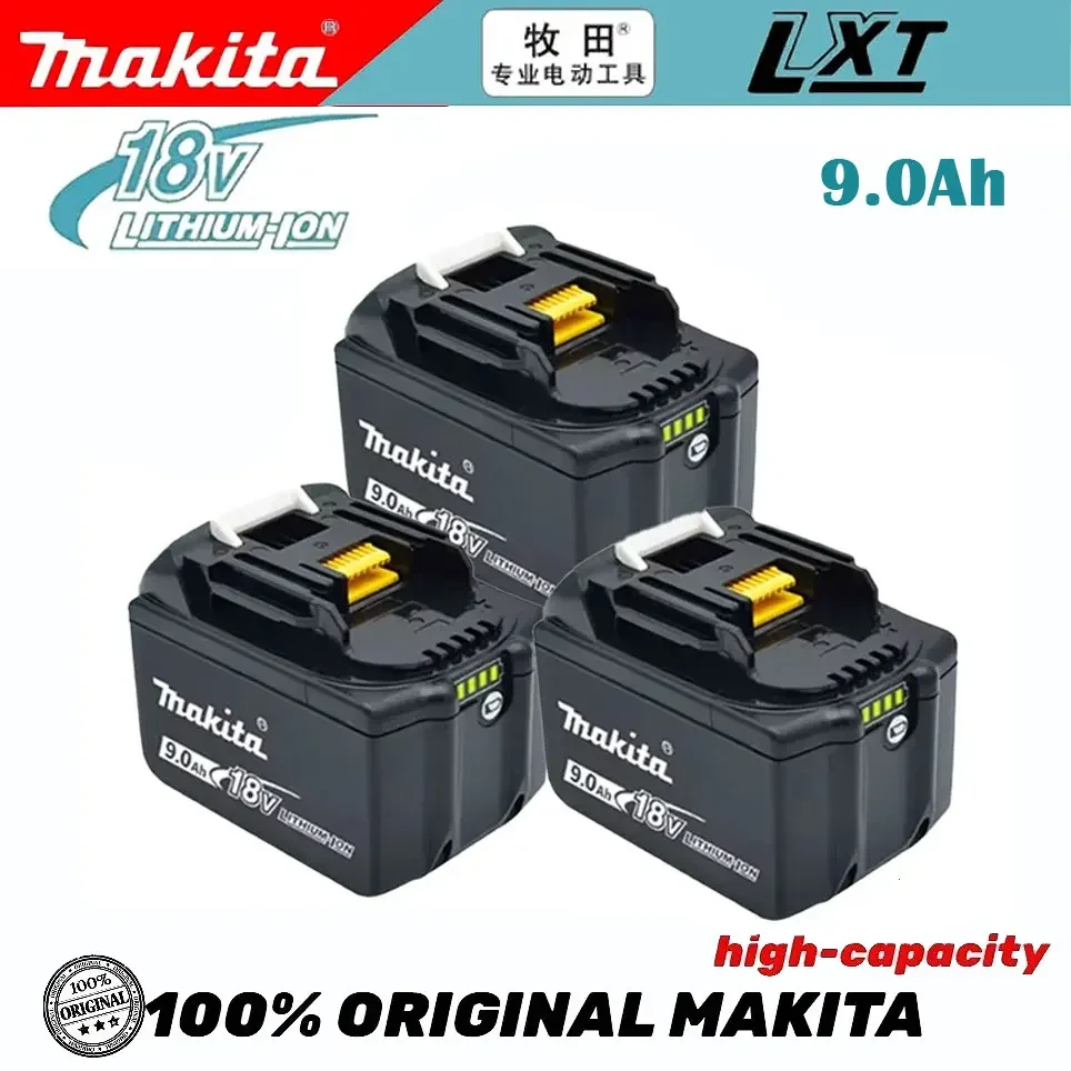 

9AH NEW Makita 18V 9000mAh Battery Rechargeable Li-ion Lithium-ion Batteries Charger for BL1860B BL1850 BL1830 BL1815 LXT400
