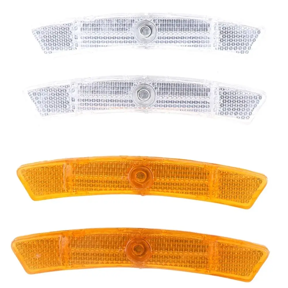 Lightweight 2Pcs Reflective Mount Wheel Rim Cycling Reflect Light Spoke Reflector Bicycle Spoke Tube Reflector Reflective Sheet