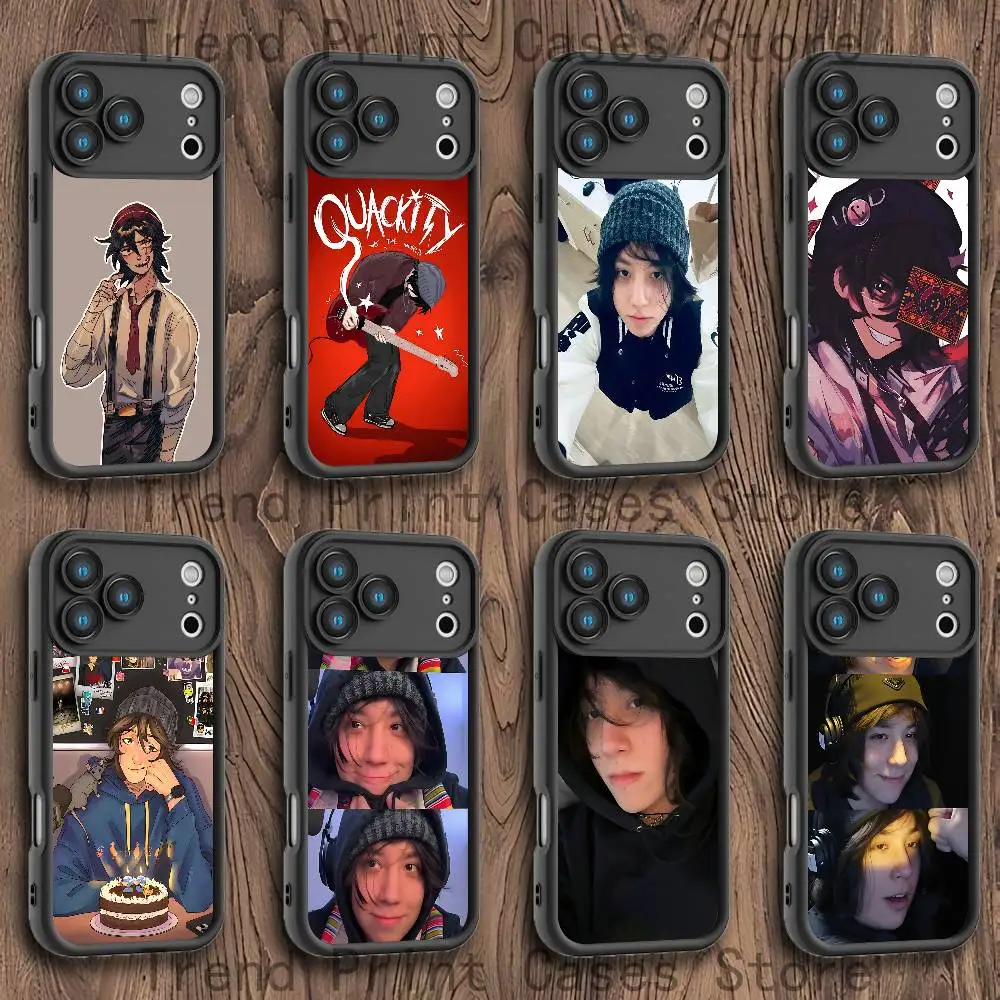 

Q-Quackity A-Alexis Phone Case For iPhone 17,16,15,14,13,12,11,Pro,Max,Plus,XS,SE4,Mini Black Thickened Border