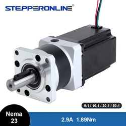 Nema 23 Stepper Motor Planetary Gearbox Ratio 5:1/10:1 Nema23 Geared Motor Φ14mm Output Shaft for 3D Printer