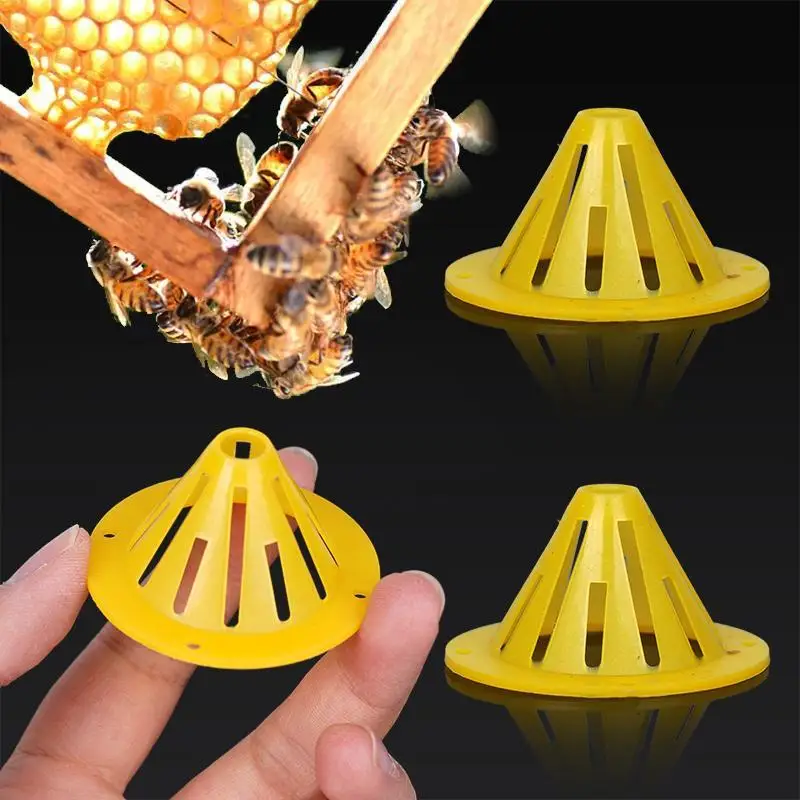 10/20Pcs Beekeeping Hive One Way Entrance Door Beehive Entrance Exit Bee Escape Prevention Device Cone Shape Reusable Vent Holes