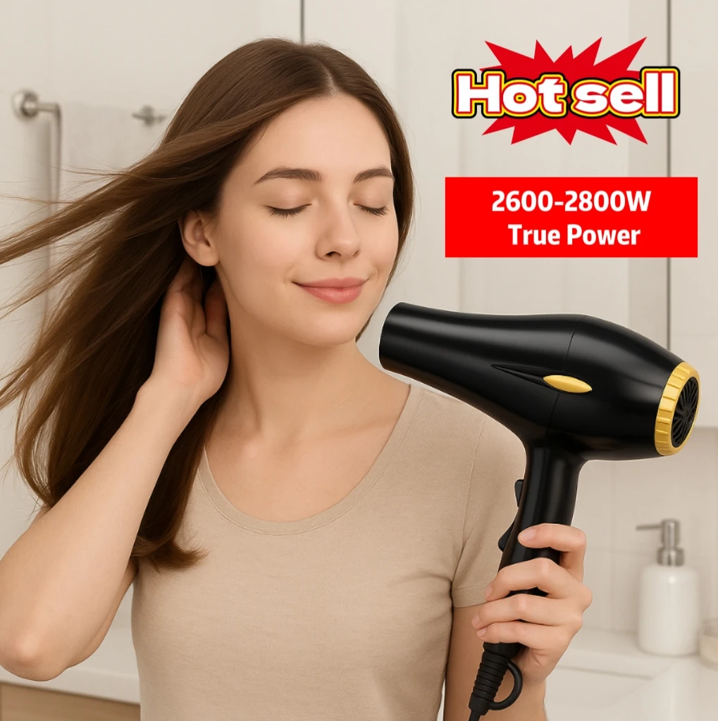 High-Speed Ionic Hair Dryer in use