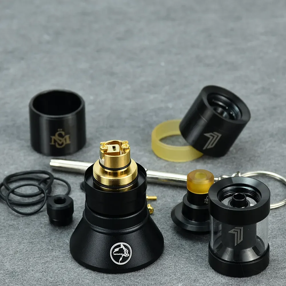 1:1 Kayfun Prime SE NITE DLC rta wolfcoolvape style 316ss 22mm Topfill 2ml Vaporizer rta Atomizer tank SteamTuners bellcap tank