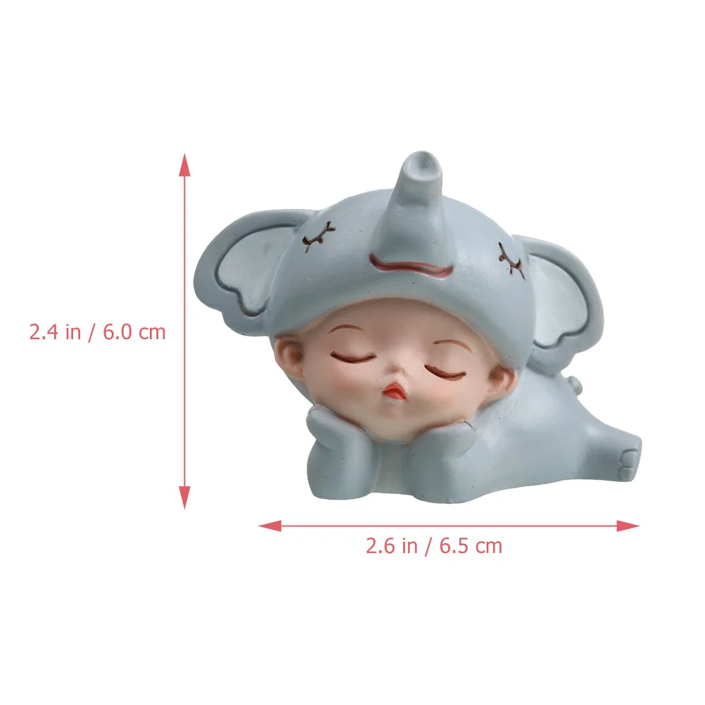 

1 Piece Resin Cake Decorations for Cute Animal Sculpture Party Cake Ornament Vivid Dessert Decoration Supplies