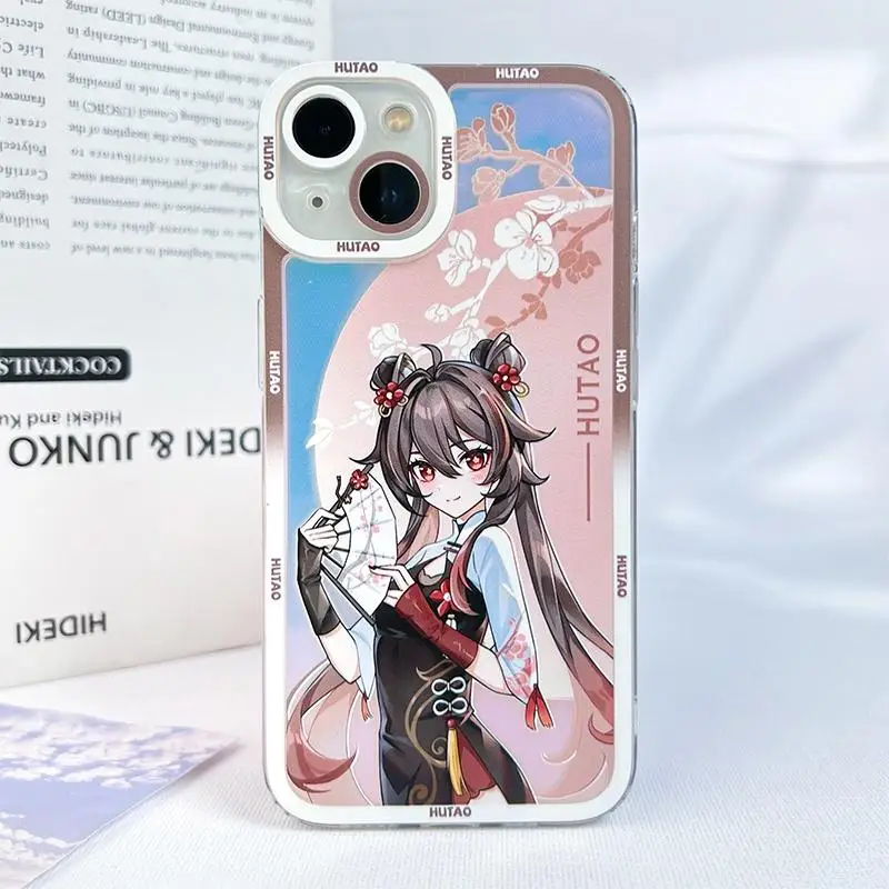 Case Cover For Iphone 15 Pro Max 11 12 13 14 Pro Max 6 6S 7 8 Plus 13 Mini XS Max XR SE 2 3 Cover Hu Tao Furina Genshin Impact