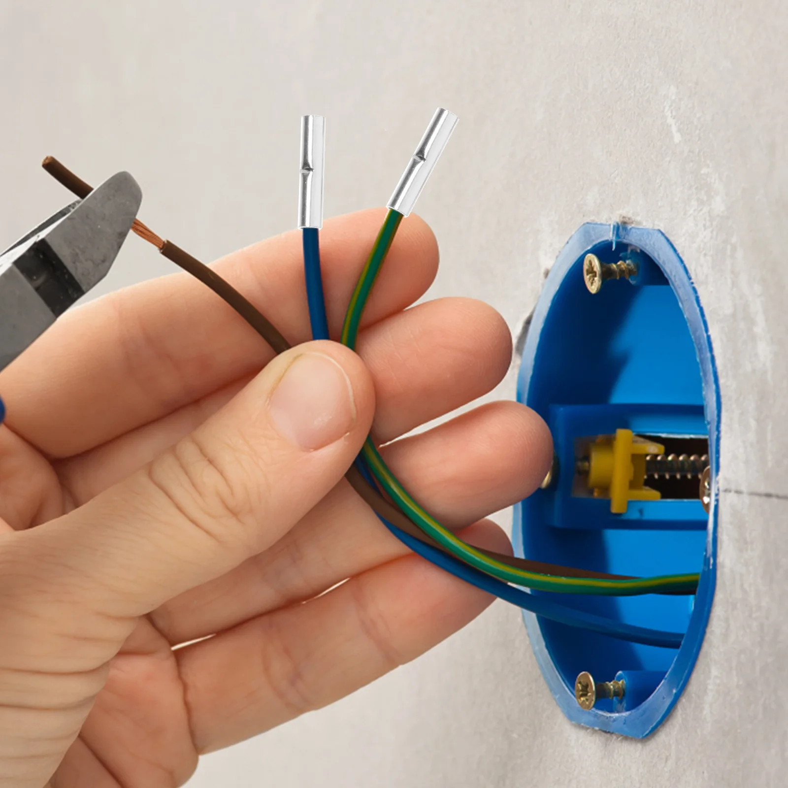 

200Pcs Copper Wire Connectors Butt Splice Terminals 22-18Awg 16-14Awg 12-10Awg Crimp for Automotive Marine Electrical Wiring