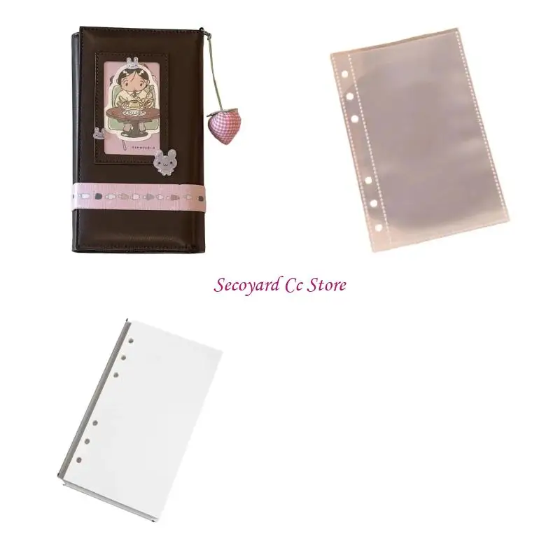 N3UC Loose Note Accessories with Six Hole Planner Format for Desk Journaling and Portable Study Use Each Day