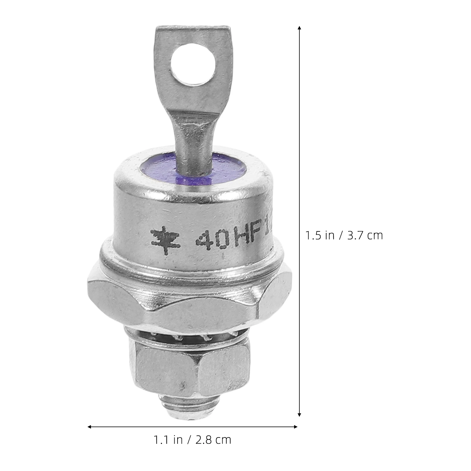 

2pcs Rectifier Diode 40HF120 40HFR120 40A 1200V Spiral Stud Mount Motor Charging Converter Electronic Device