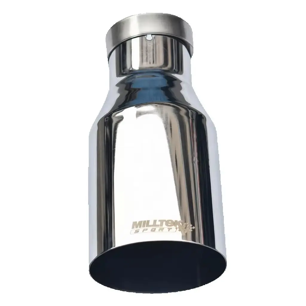 MILLTeK SPORT Right Angle Polished Stainless Steel Exhaust Tailpipe 2.5