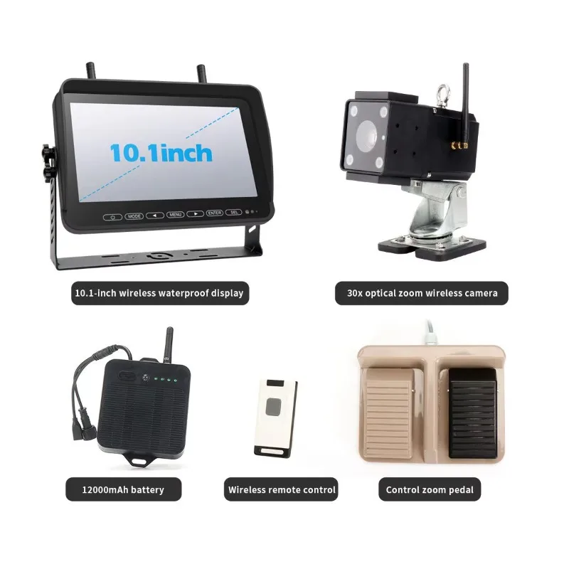 Wireless Car Mounted Hook Visualization Blind Spot Monitoring System Waterproof Universal for Crane Tower Crane Car