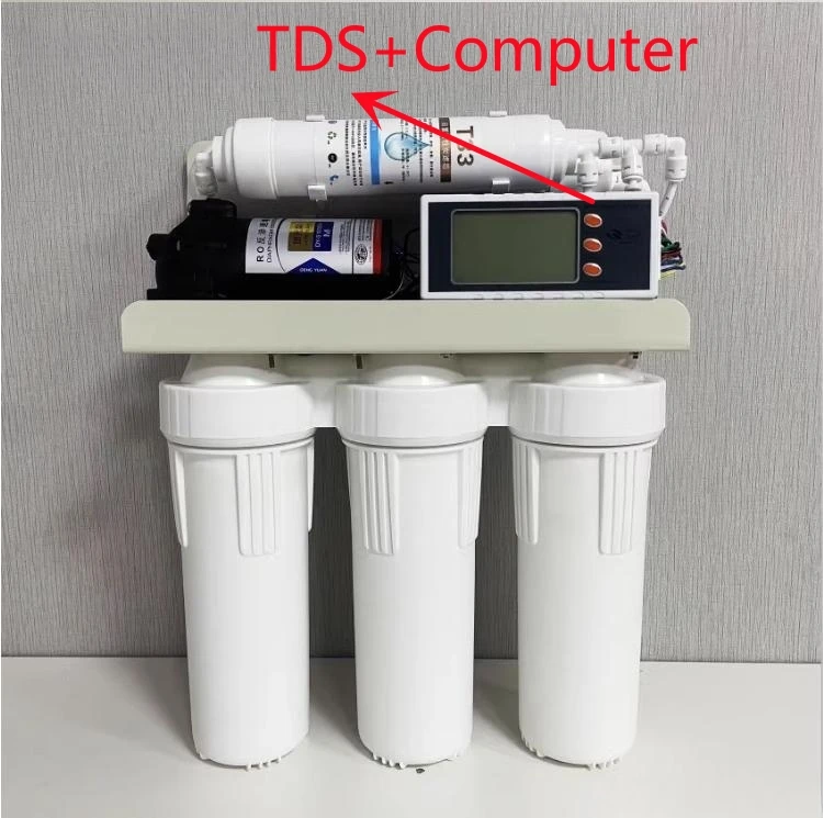 Osmose Inversa Sistema de Filtro de Água Pura Máquina de Água Purificador de Água Clorador de Sal, 600g, 1 Conjunto